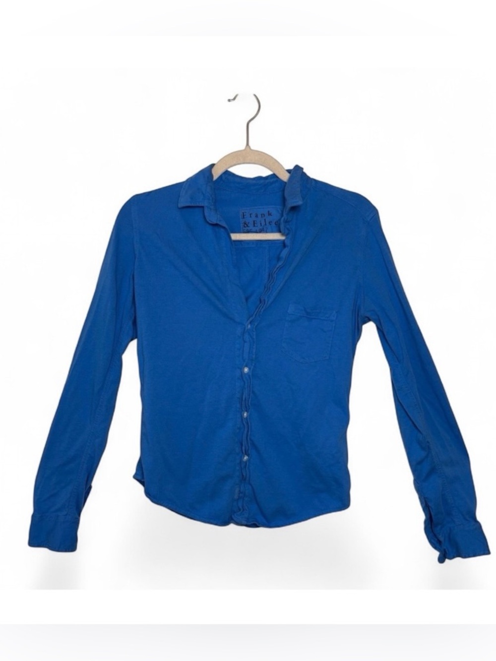 Frank & Eileen Blue Barry Tee Lab Button Down Minimalist Preppy XS